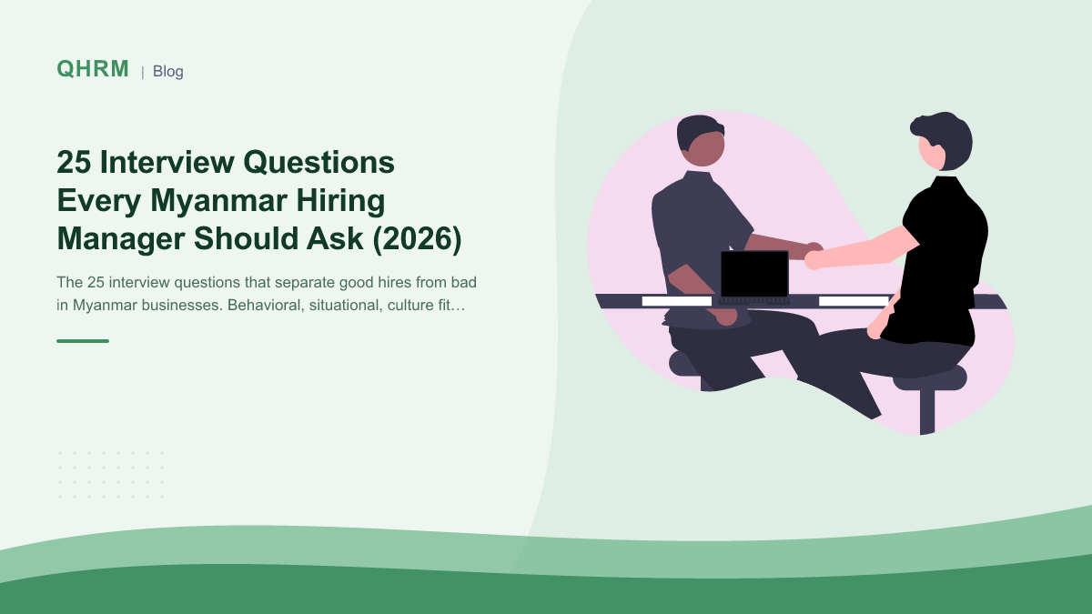 25 Interview Questions Every Myanmar Hiring Manager Should Ask (2026)